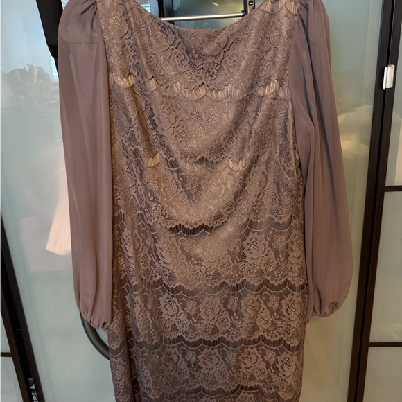 Eliza J Elegant Lace Overlay Dress - Picture 2 of 5